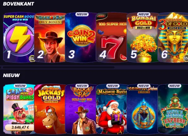 unbet Casino Games